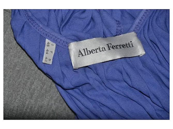 Alberta Ferretti Vestido midi Azul claro 