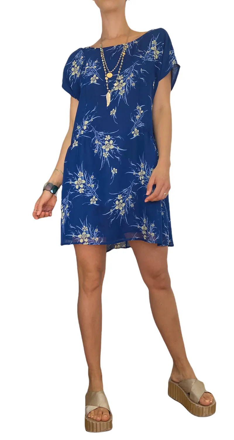 BAND OF GYPSIES Vestido Flores Azul