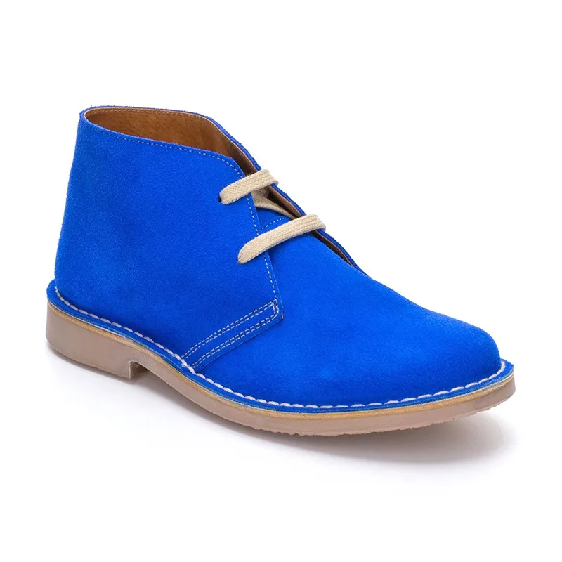 BOTINES SAFARI PISACACAS MUJER PIEL 360S AZUL, DE C. ORTUñO