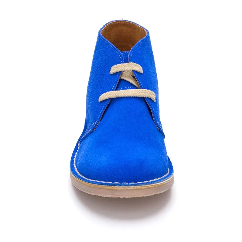 BOTINES SAFARI PISACACAS MUJER PIEL 360S AZUL, DE C. ORTUñO