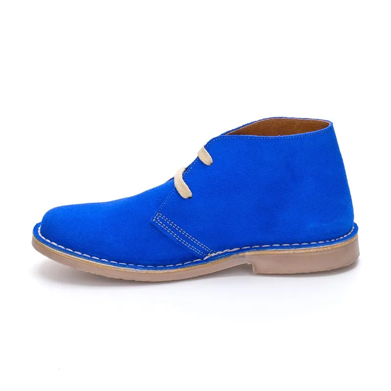 BOTINES SAFARI PISACACAS MUJER PIEL 360S AZUL, DE C. ORTUñO