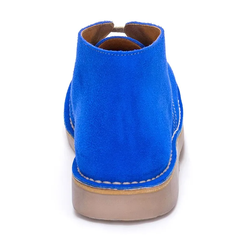 BOTINES SAFARI PISACACAS MUJER PIEL 360S AZUL, DE C. ORTUñO
