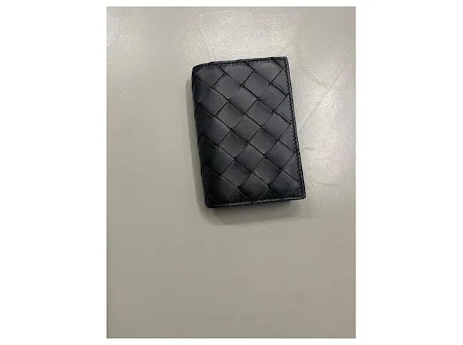 BOTTEGA VENETA Tarjetero negro 