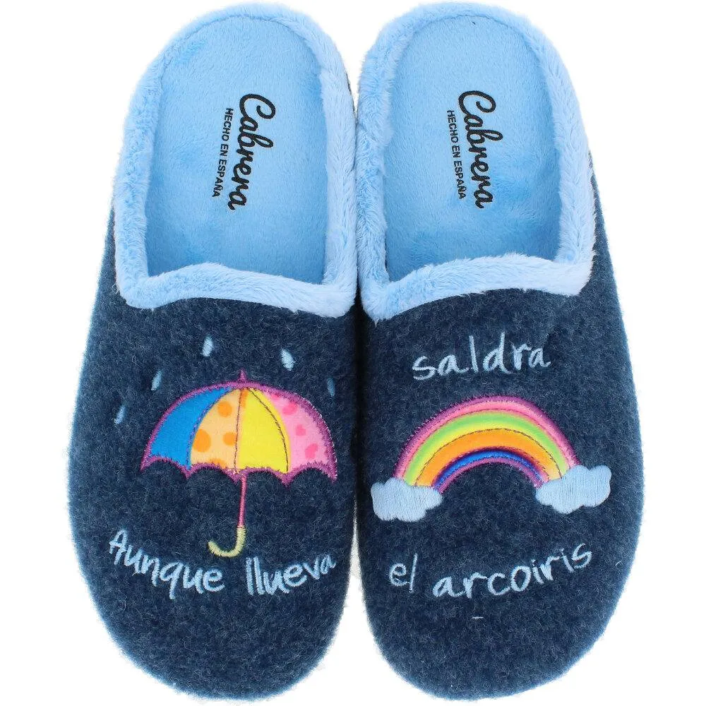 CABRERA  ZAPATILLAS DE CASA ARCOíRIS