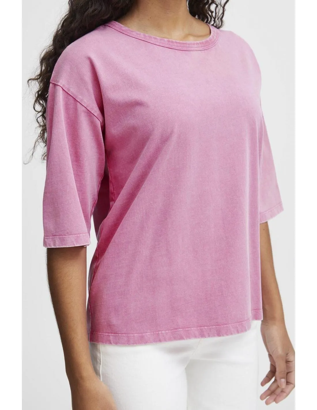 CAMISETA BÁSICA ROSA B.YOUNG TROLLO