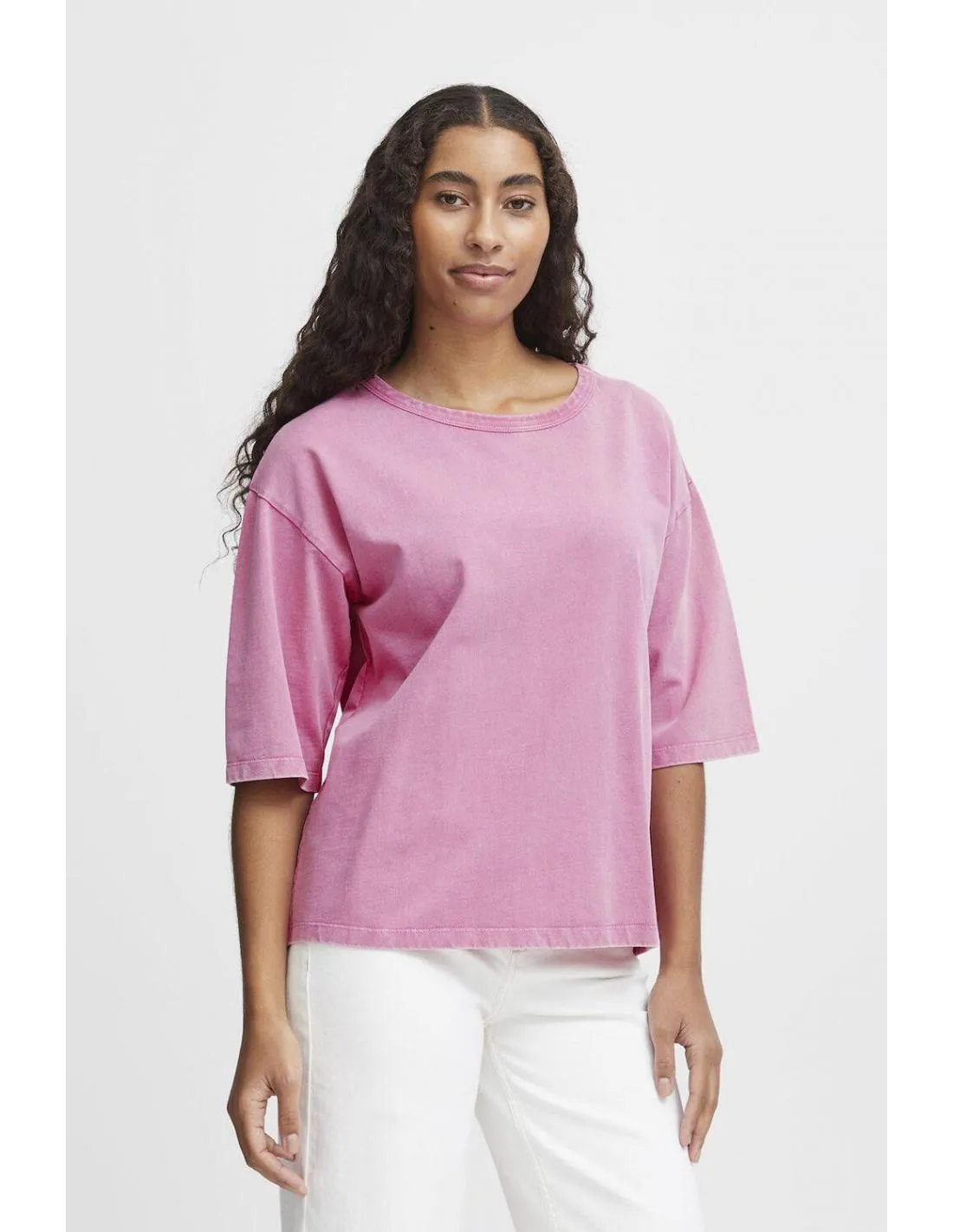 CAMISETA BÁSICA ROSA B.YOUNG TROLLO