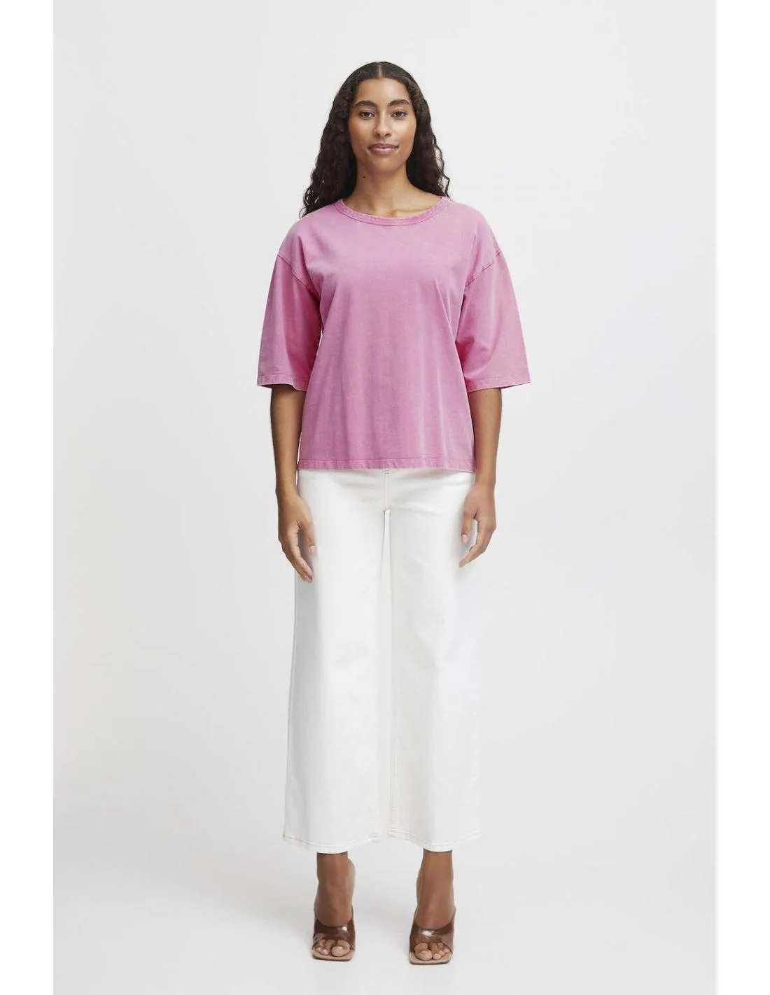 CAMISETA BÁSICA ROSA B.YOUNG TROLLO