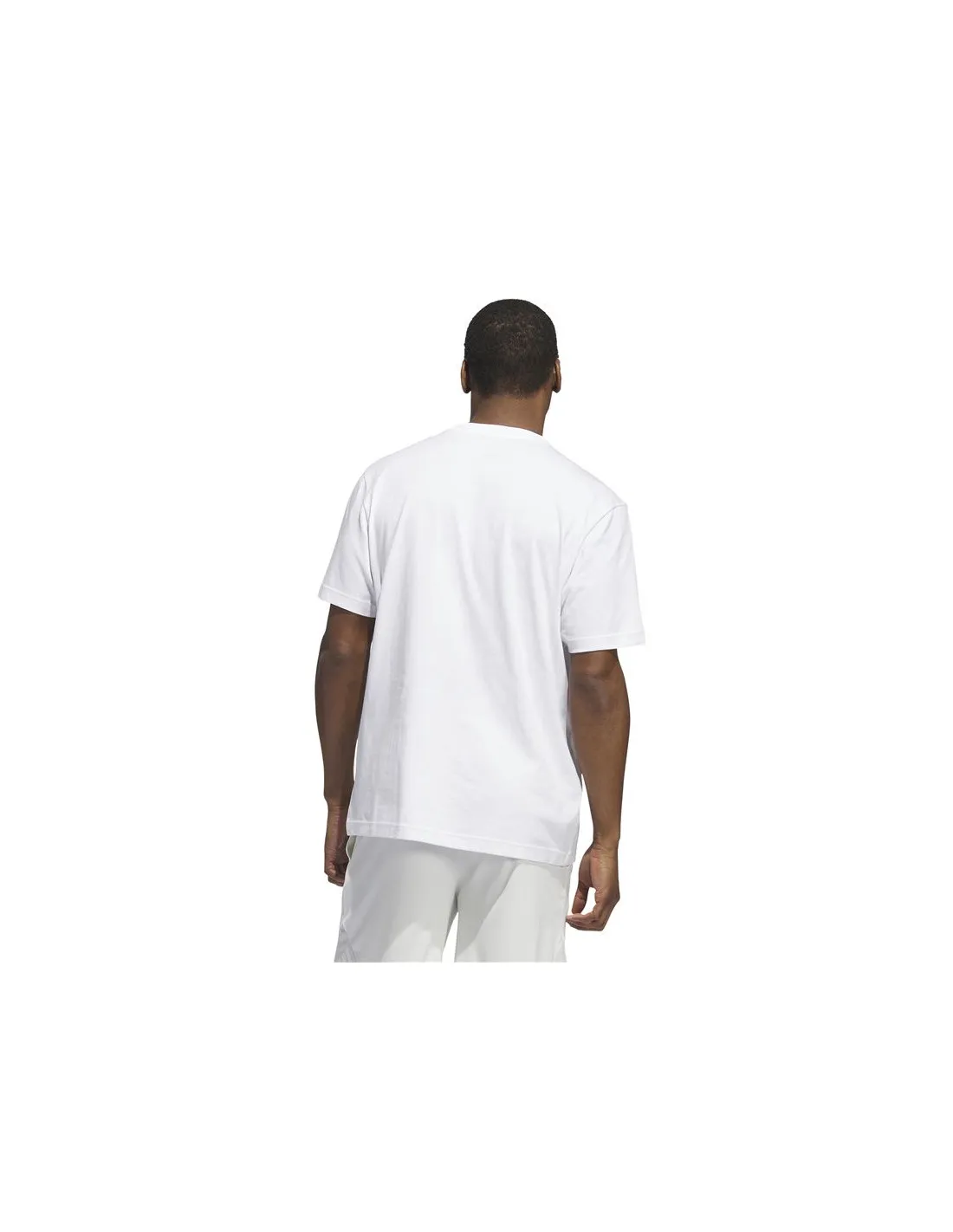 Camiseta de Baloncesto adidas On Fire Basketball Graphic Hombre Blanco
