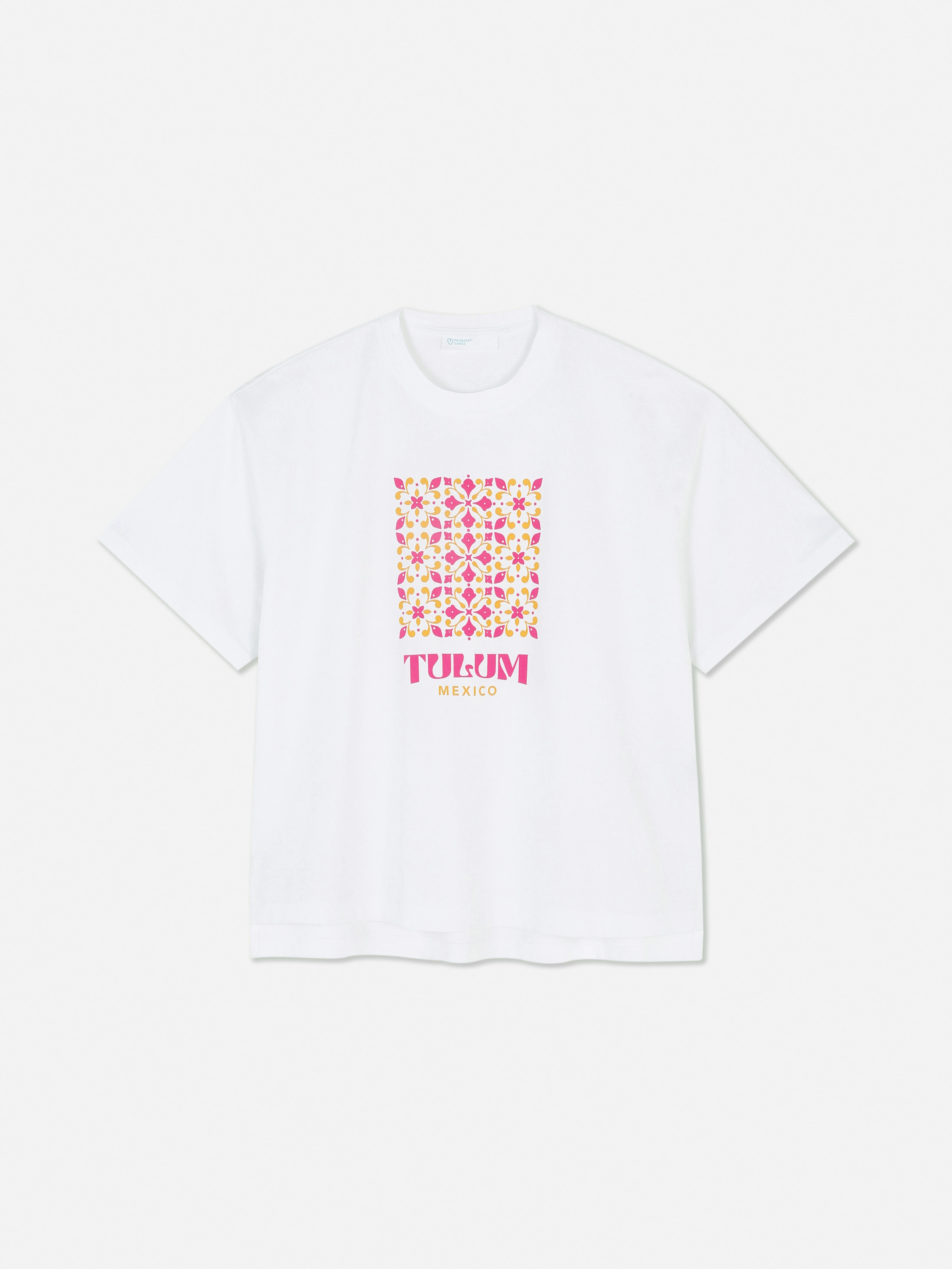Camiseta de corte cuadrado con estampado gráfico