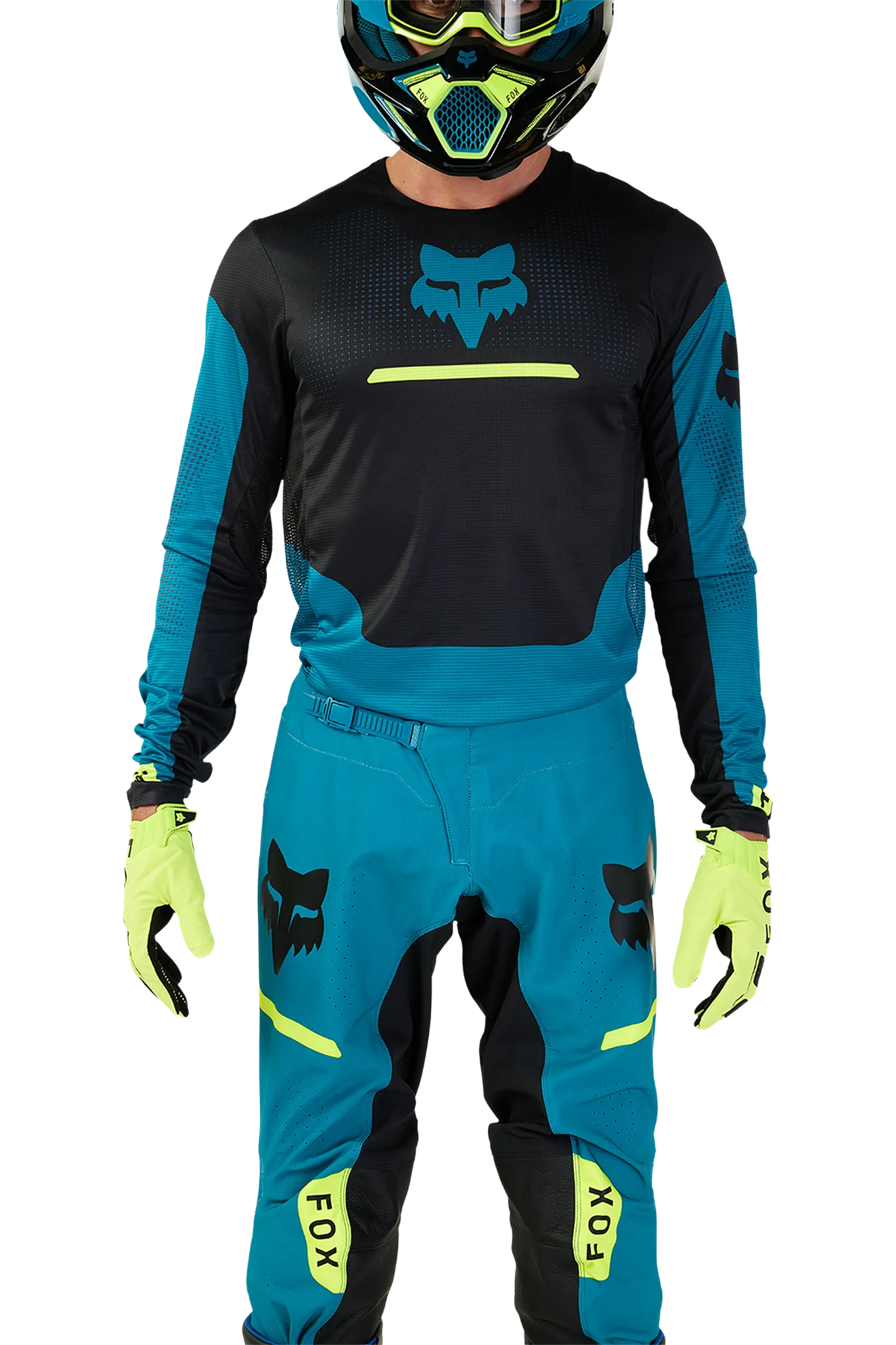 Camiseta de Cross FOX Flexair Optical Azul Maui
