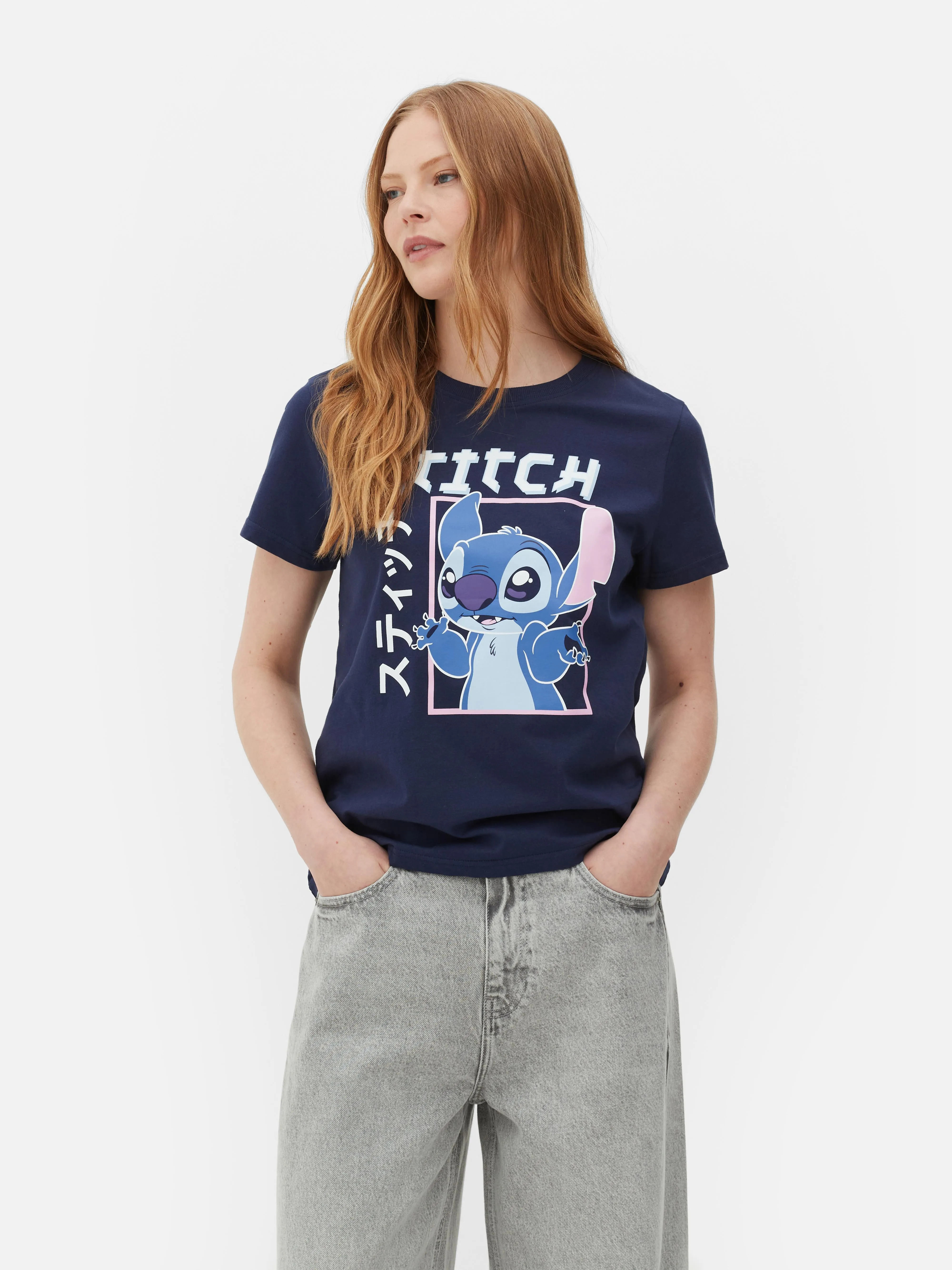 Camiseta estilo manga de Lilo y Stitch de Disney