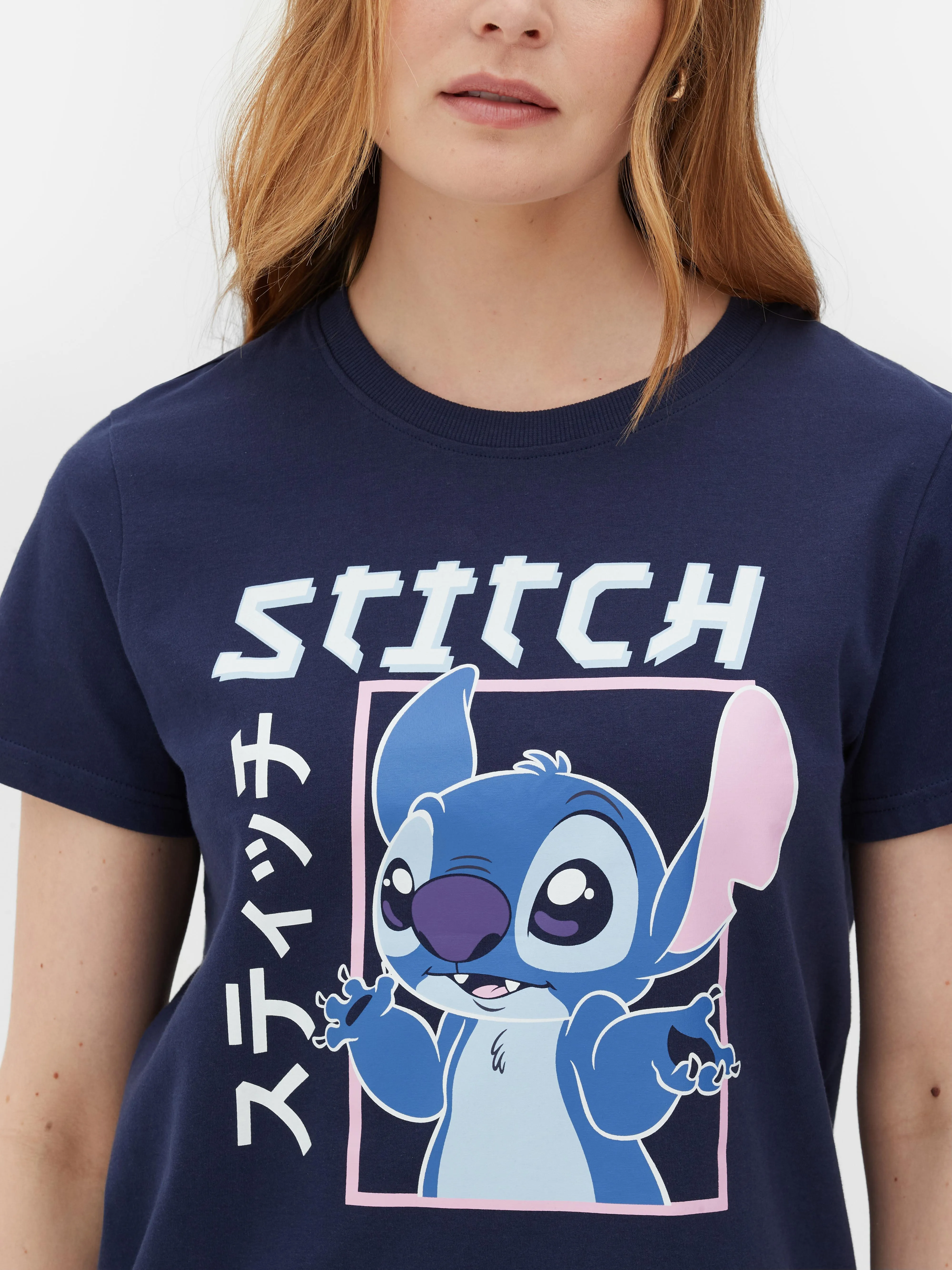 Camiseta estilo manga de Lilo y Stitch de Disney