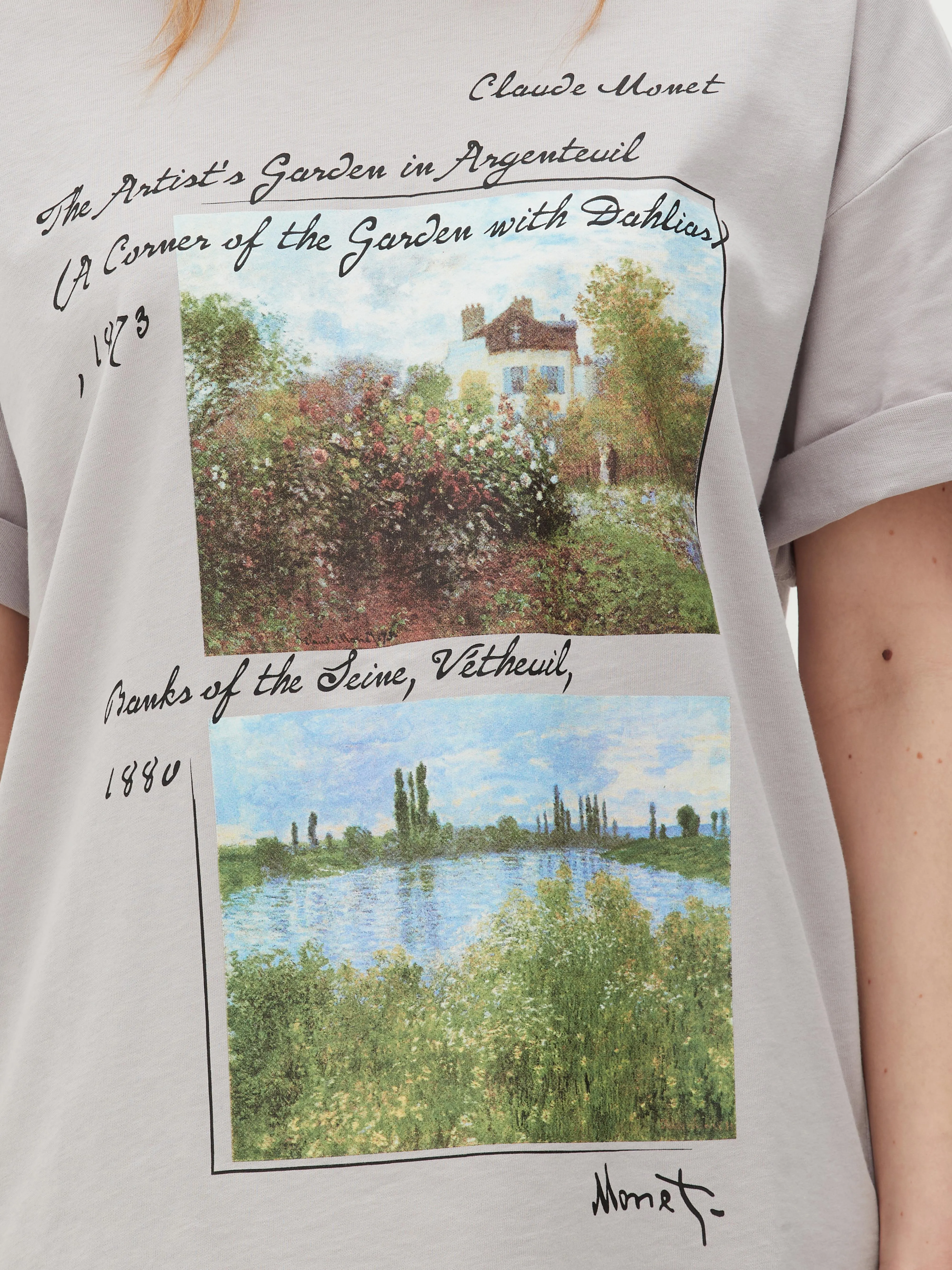Camiseta extragrande de Claude Monet
