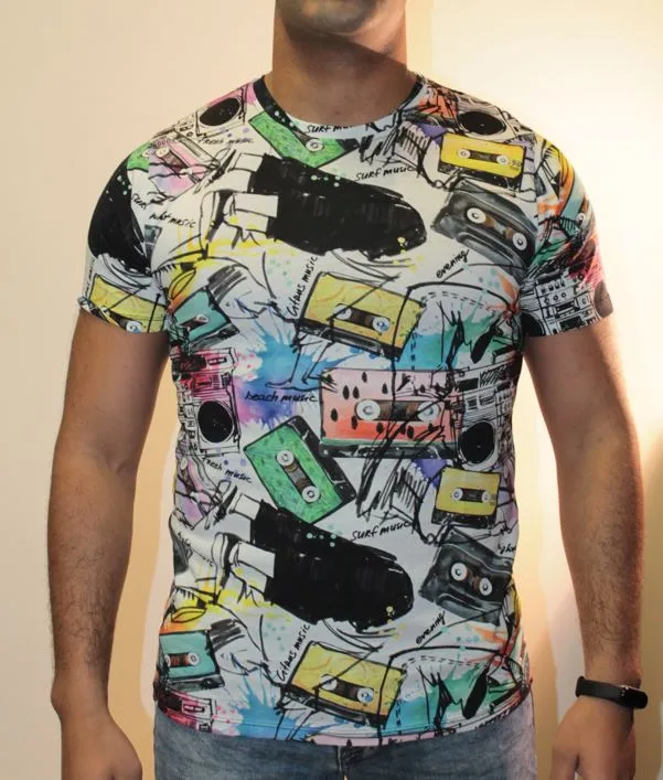 CAMISETA ORIGINAL HOMBRE LOWCOSTMANIA 5369 BLANCA