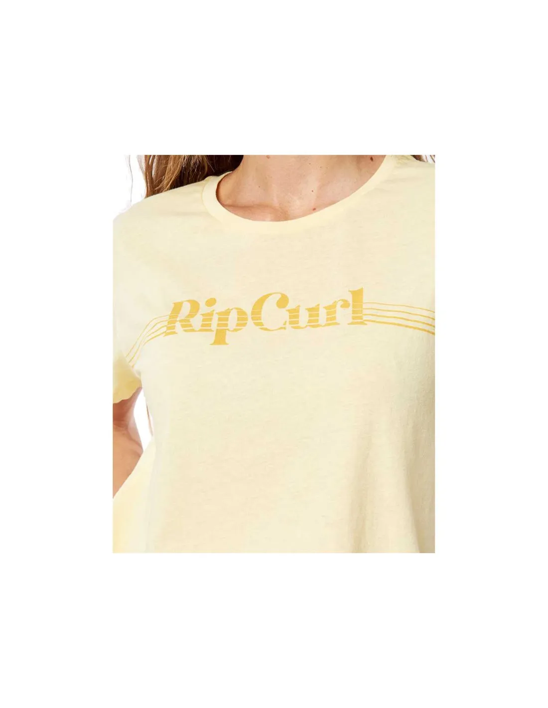 CAMISETA RIP CURL REENTRY STANDAR TEE W YELLOW