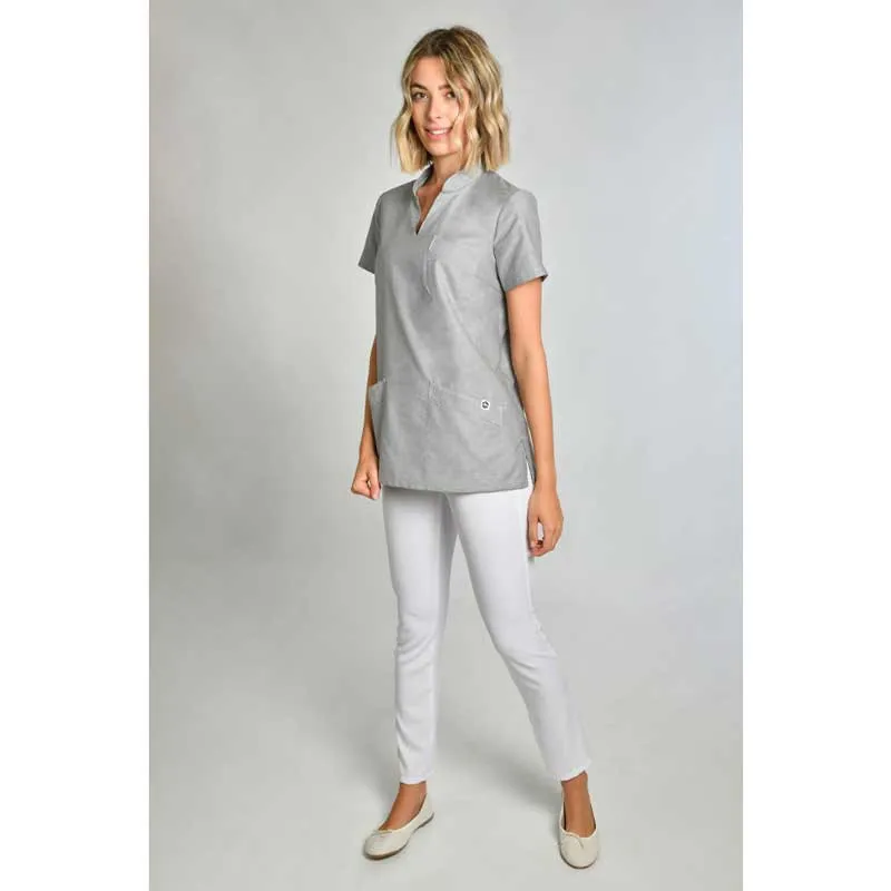 CAMISOLA SANIDAD CUELLO MAO GRIS  DYNEKE