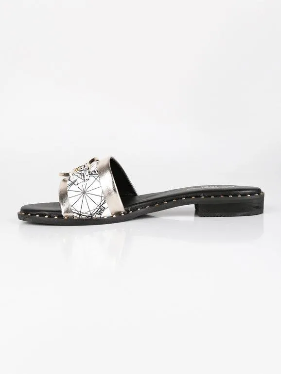 Gattinoni Zapatillas de piel con logo