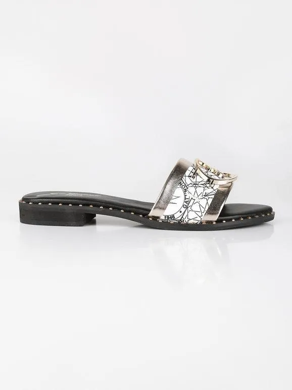 Gattinoni Zapatillas de piel con logo