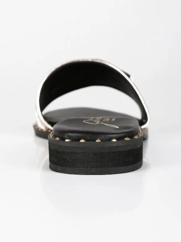Gattinoni Zapatillas de piel con logo