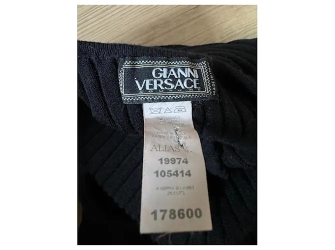 Gianni Versace Vestidos Negro 