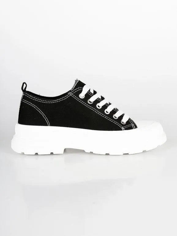 Jomix Zapatillas de lona para mujer con plataforma