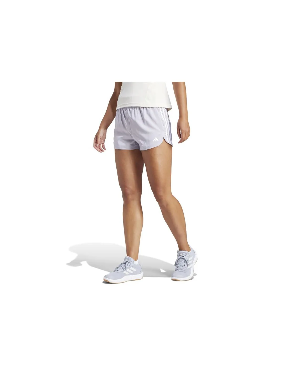Pantalones adidas Pacer Training 3 Bandas Woven High Rise Mujer Gris