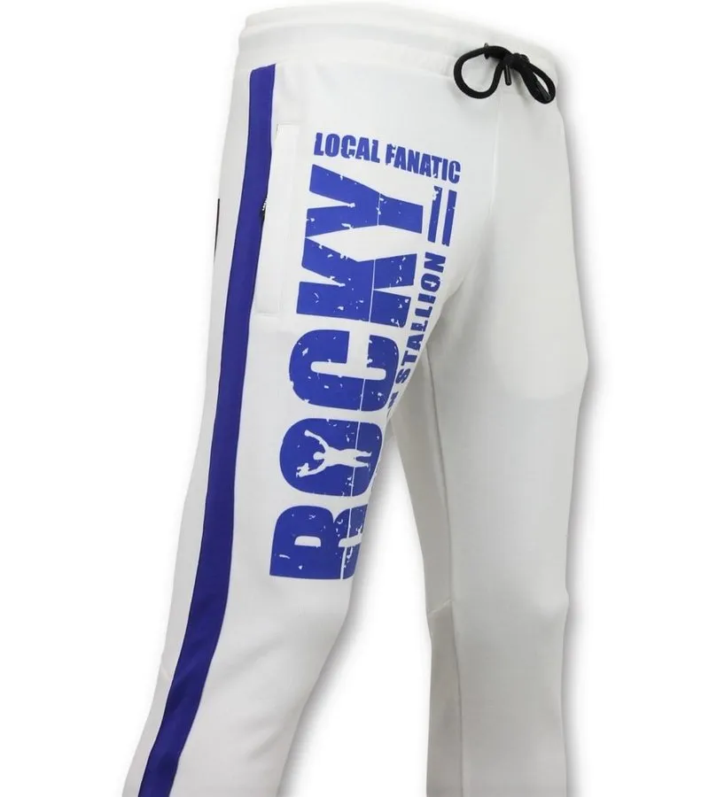 PANTALONES DEPORTIVOS  ITALIAN STALLION ROCKY BALBOA  BLANCO
