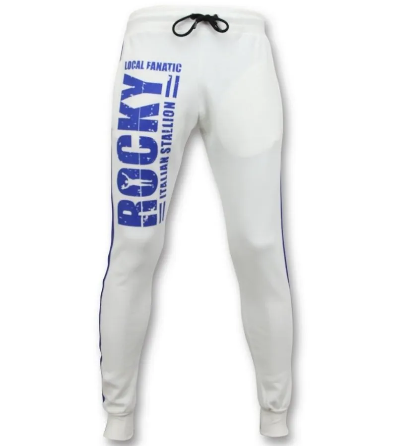 PANTALONES DEPORTIVOS  ITALIAN STALLION ROCKY BALBOA  BLANCO