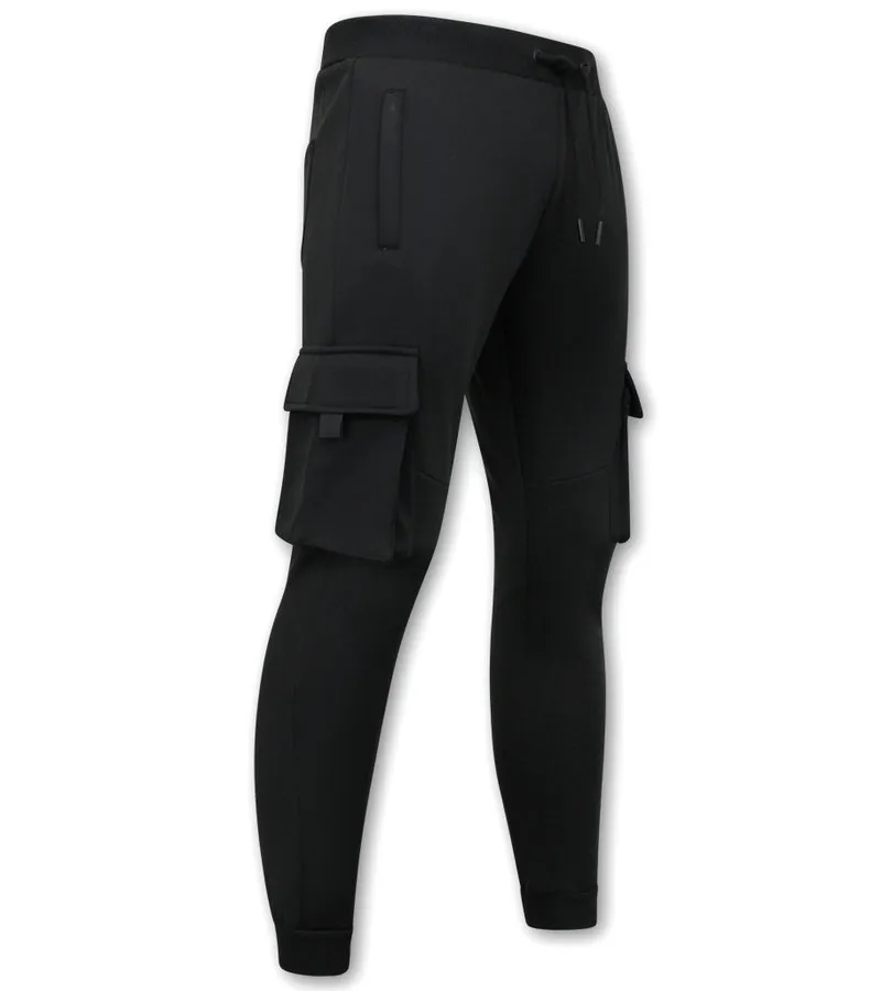 PANTALONES JOGGING  JA6803  NEGRO