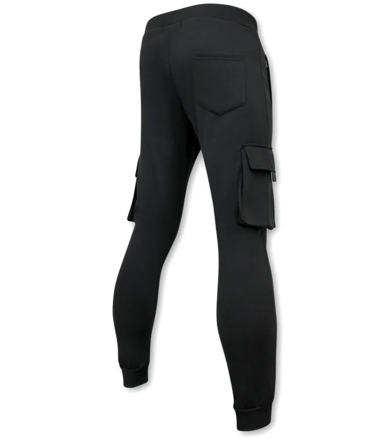 PANTALONES JOGGING  JA6803  NEGRO