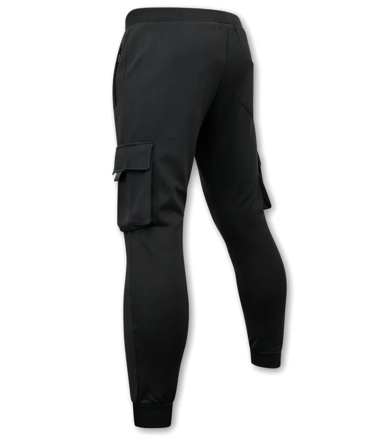 PANTALONES JOGGING  JA6803  NEGRO