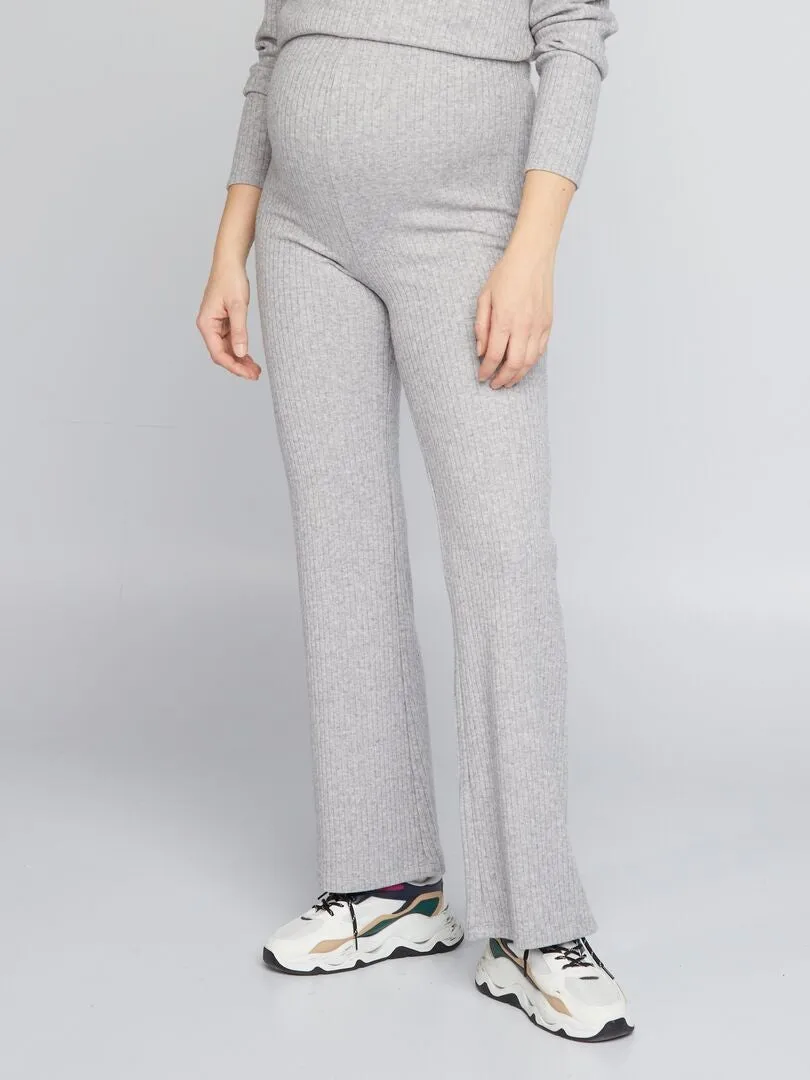 PANTALóN PREMAMá DE CANALé BOOTCUT/FLARE  GRIS