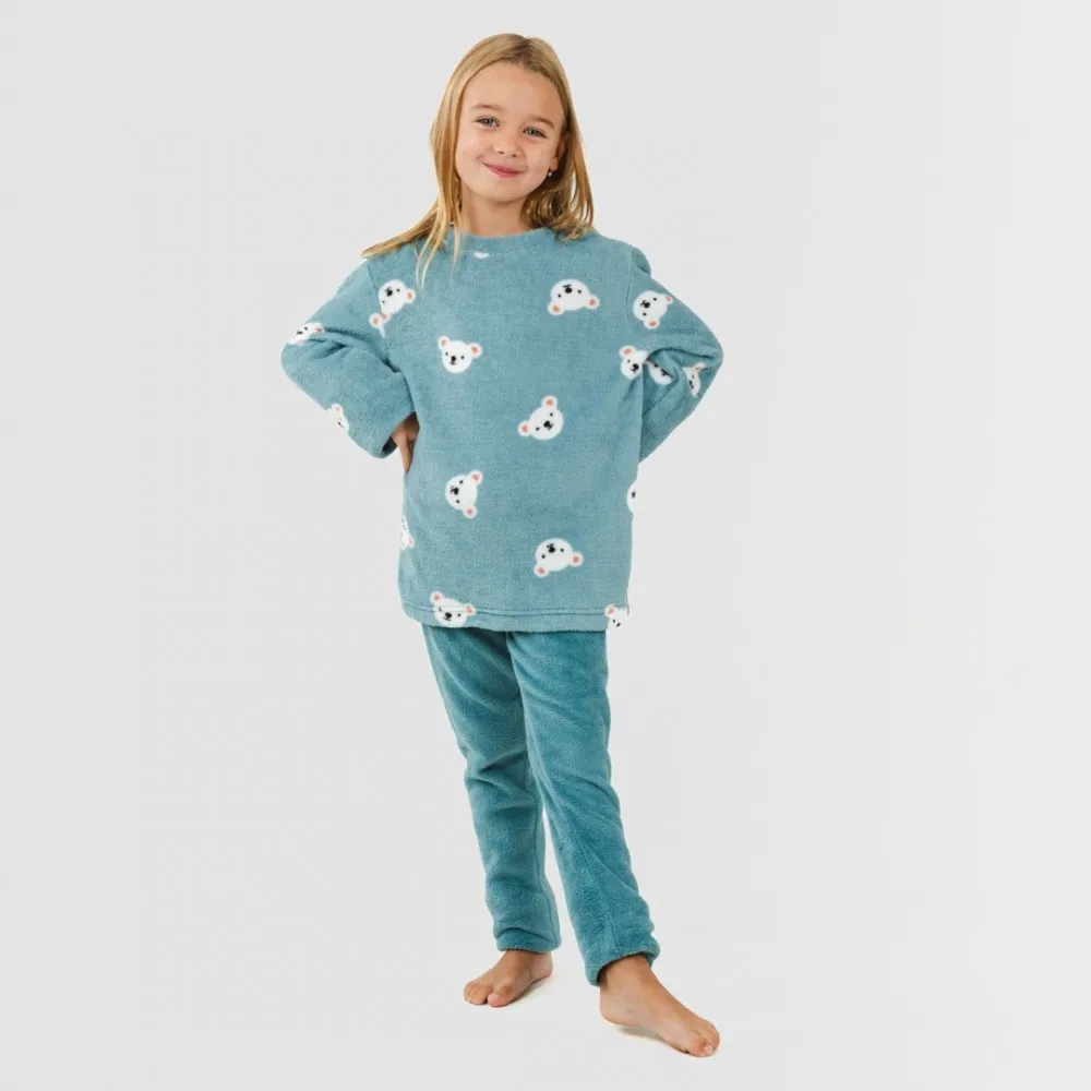 Pijama coral niña Blondie verde frances