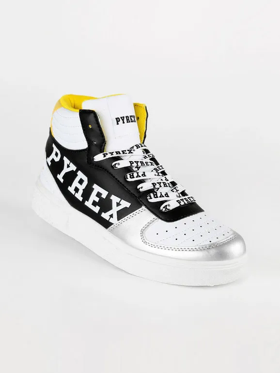 Pyrex Zapatillas altas bicolor con cordones