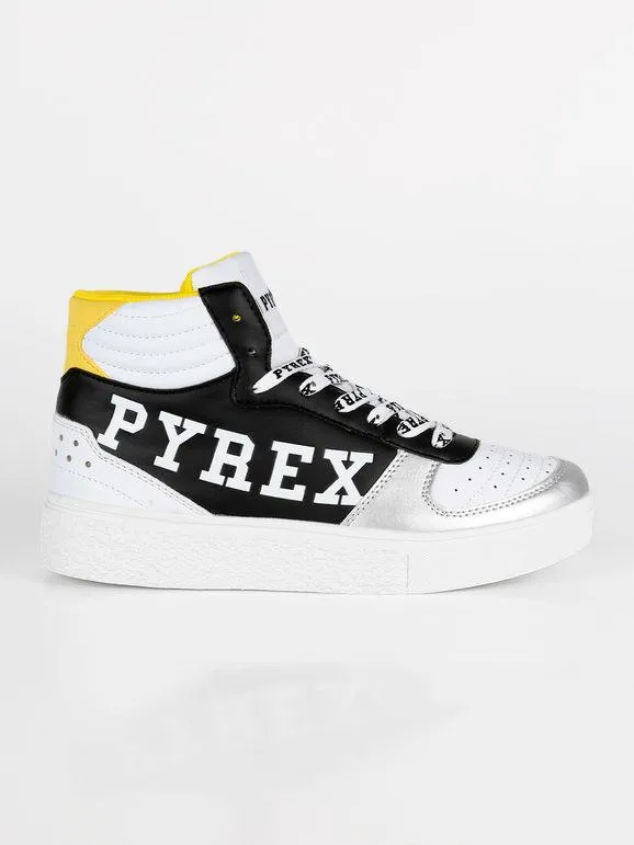 Pyrex Zapatillas altas bicolor con cordones