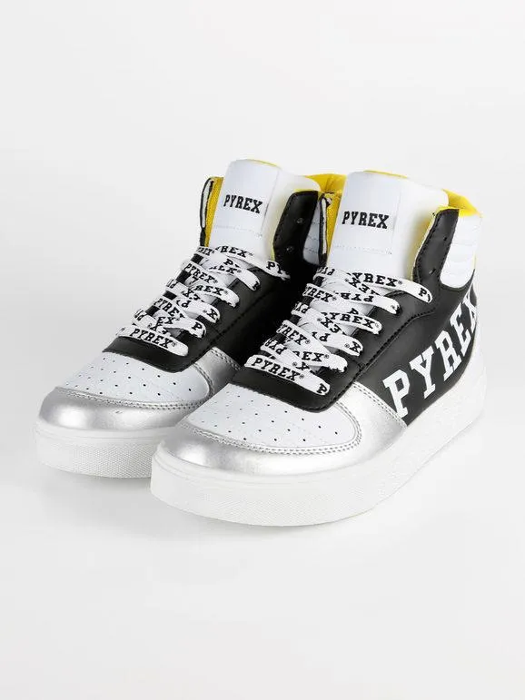 Pyrex Zapatillas altas bicolor con cordones