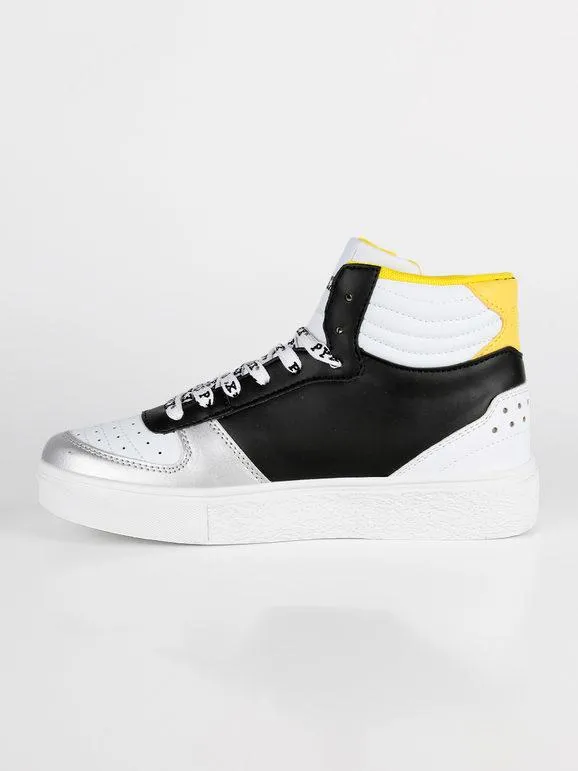 Pyrex Zapatillas altas bicolor con cordones