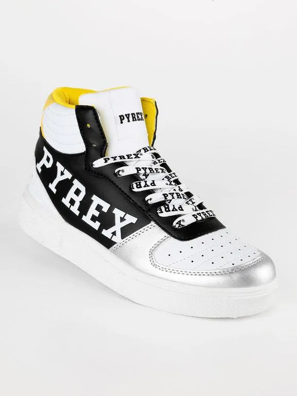 Pyrex Zapatillas altas bicolor con cordones