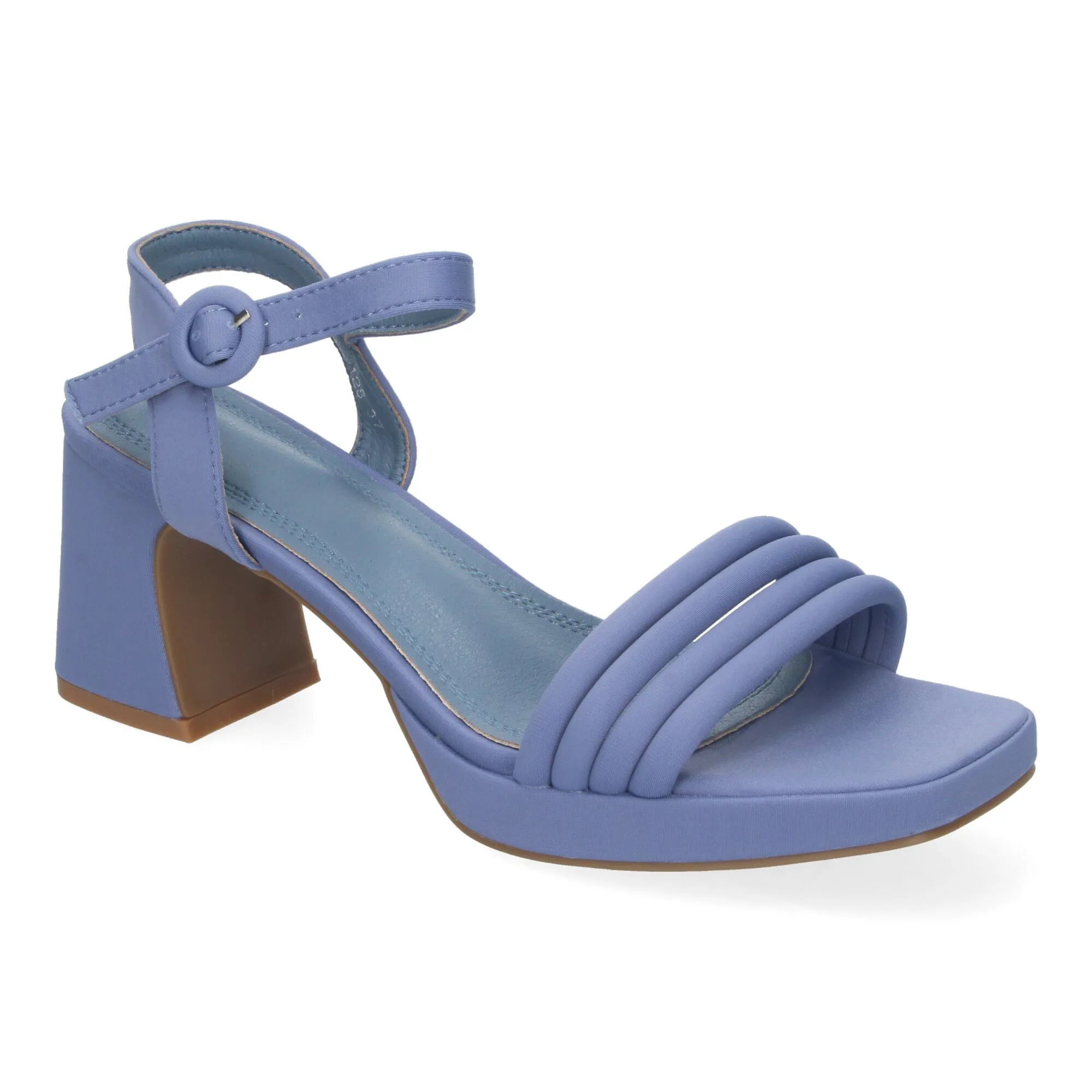 SANDALIAS DE VESTIR TACóN MEDIO CóMODO DE MUJER COLOR AZUL W18128