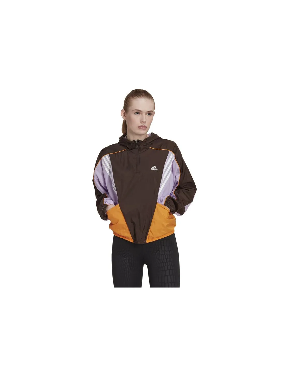 Sudadera adidas Hyperglam Mujer Brown