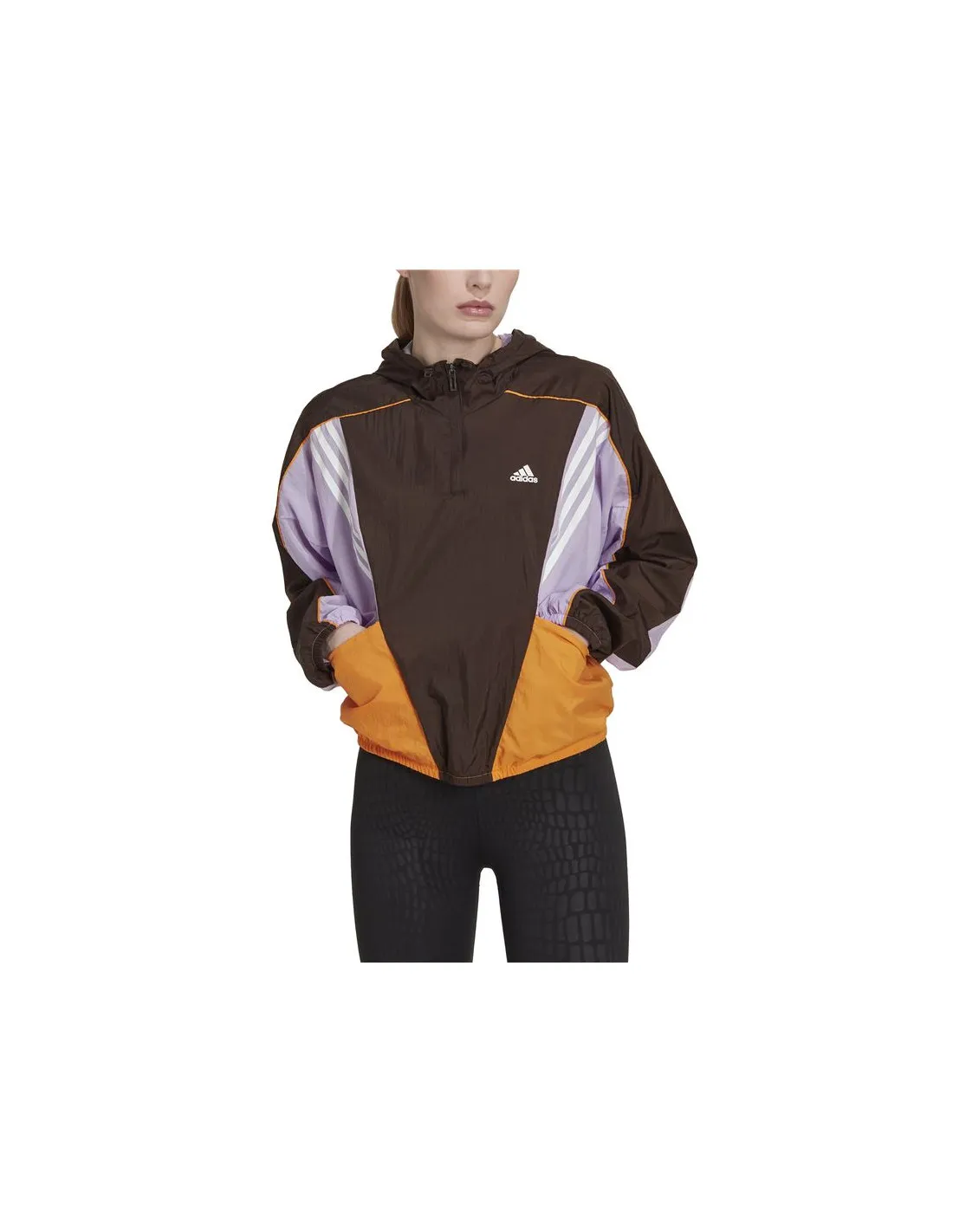 Sudadera adidas Hyperglam Mujer Brown