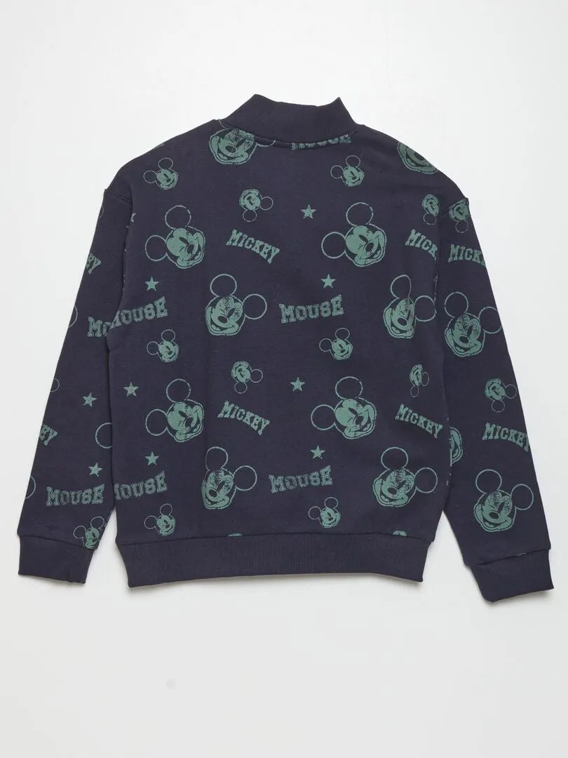 SUDADERA CON CUELLO DE CREMALLERA 'MICKEY' DE 'DISNEY'   SO EASY  BLANCO