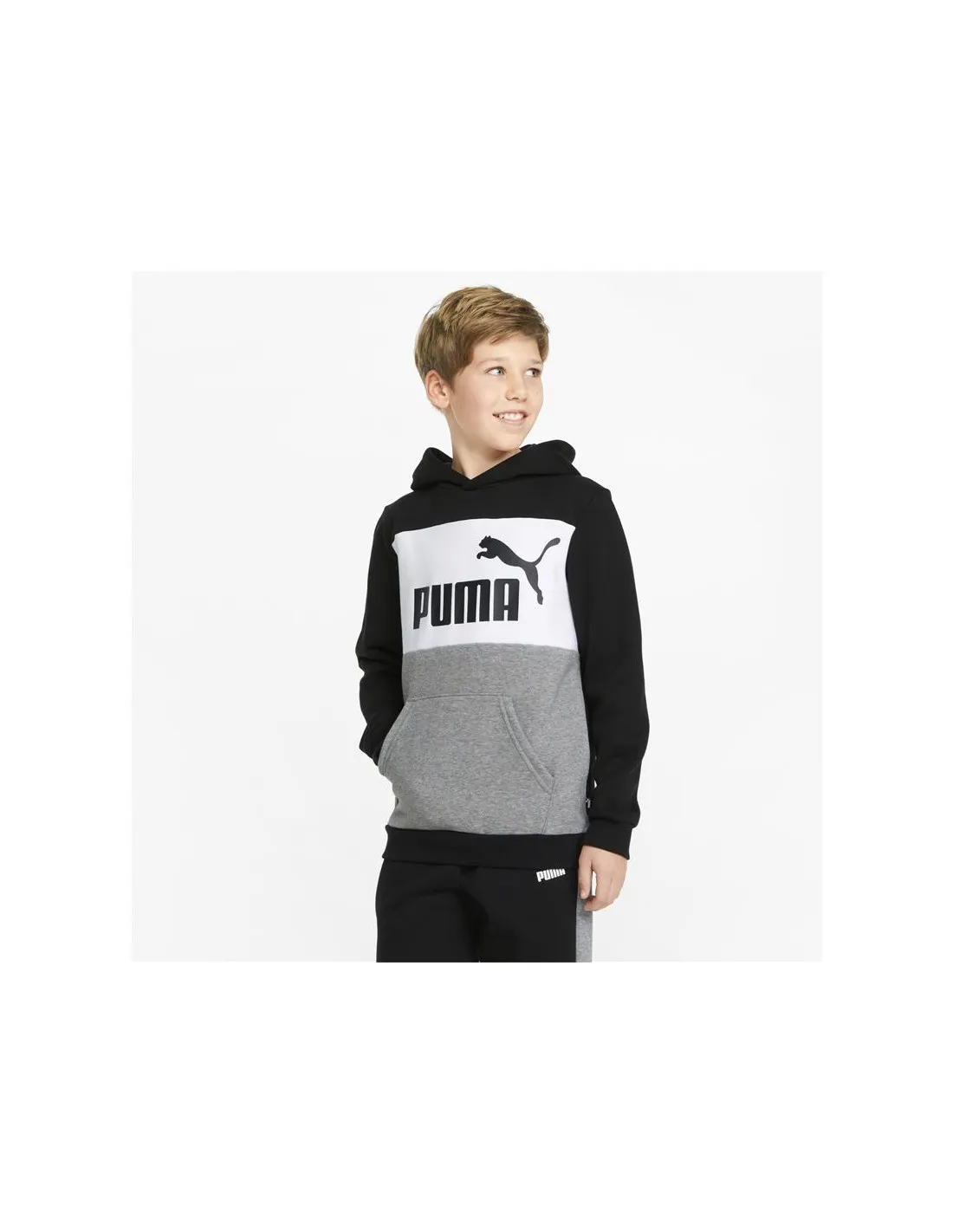 Sudadera Puma Essentials+ Colourblock Infantil BK