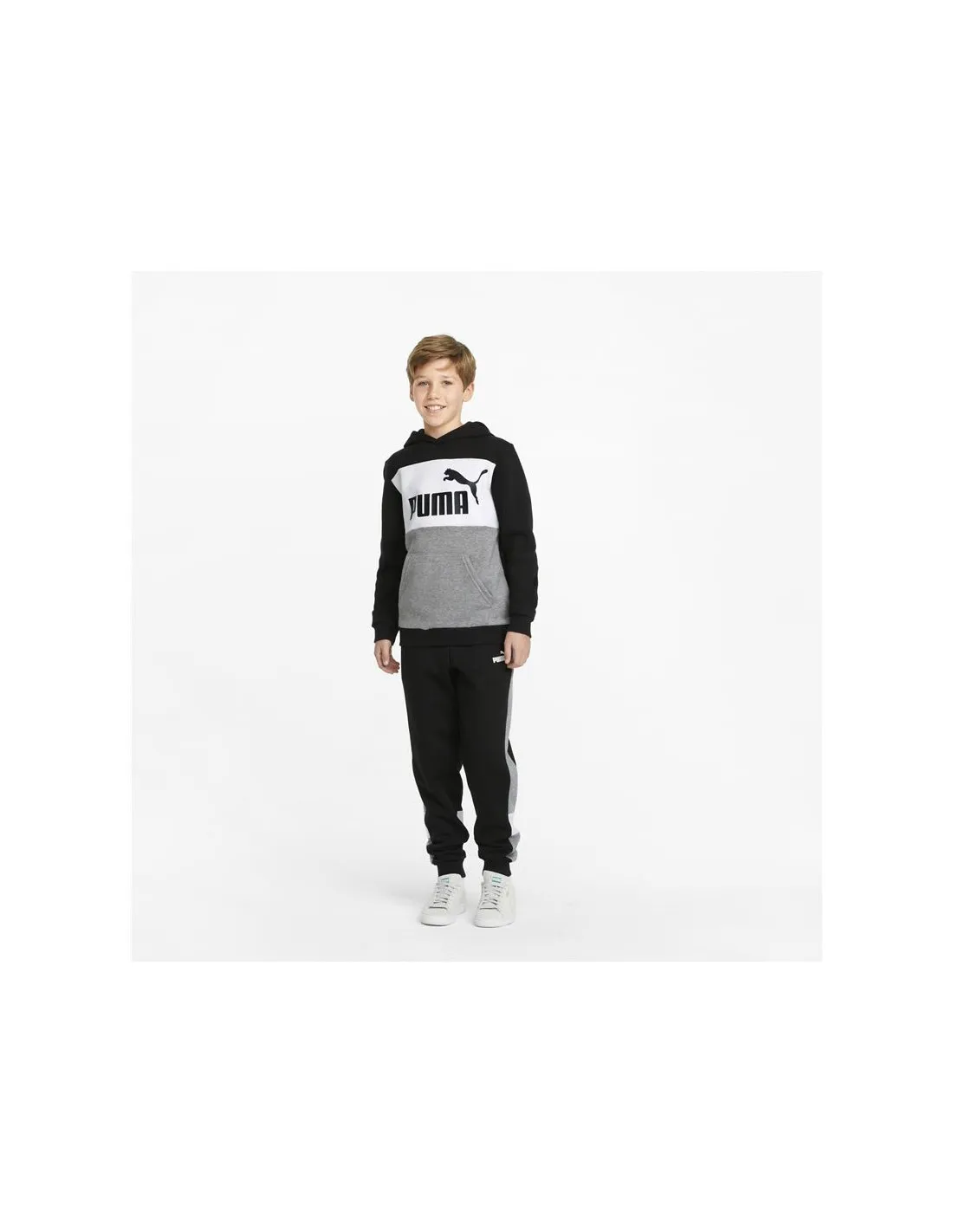 Sudadera Puma Essentials+ Colourblock Infantil BK