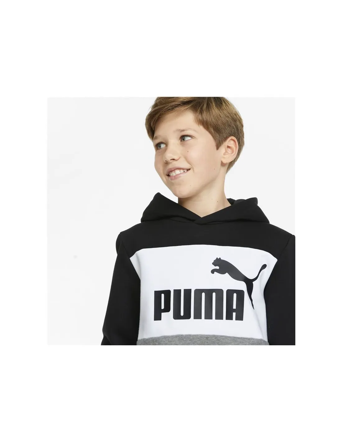 Sudadera Puma Essentials+ Colourblock Infantil BK
