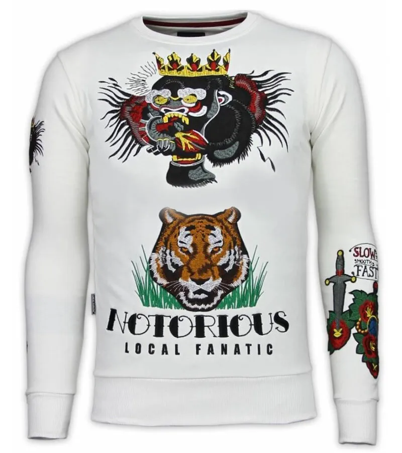 SUéTER CONOR NOTORIOUS TATTOO  BLANCO
