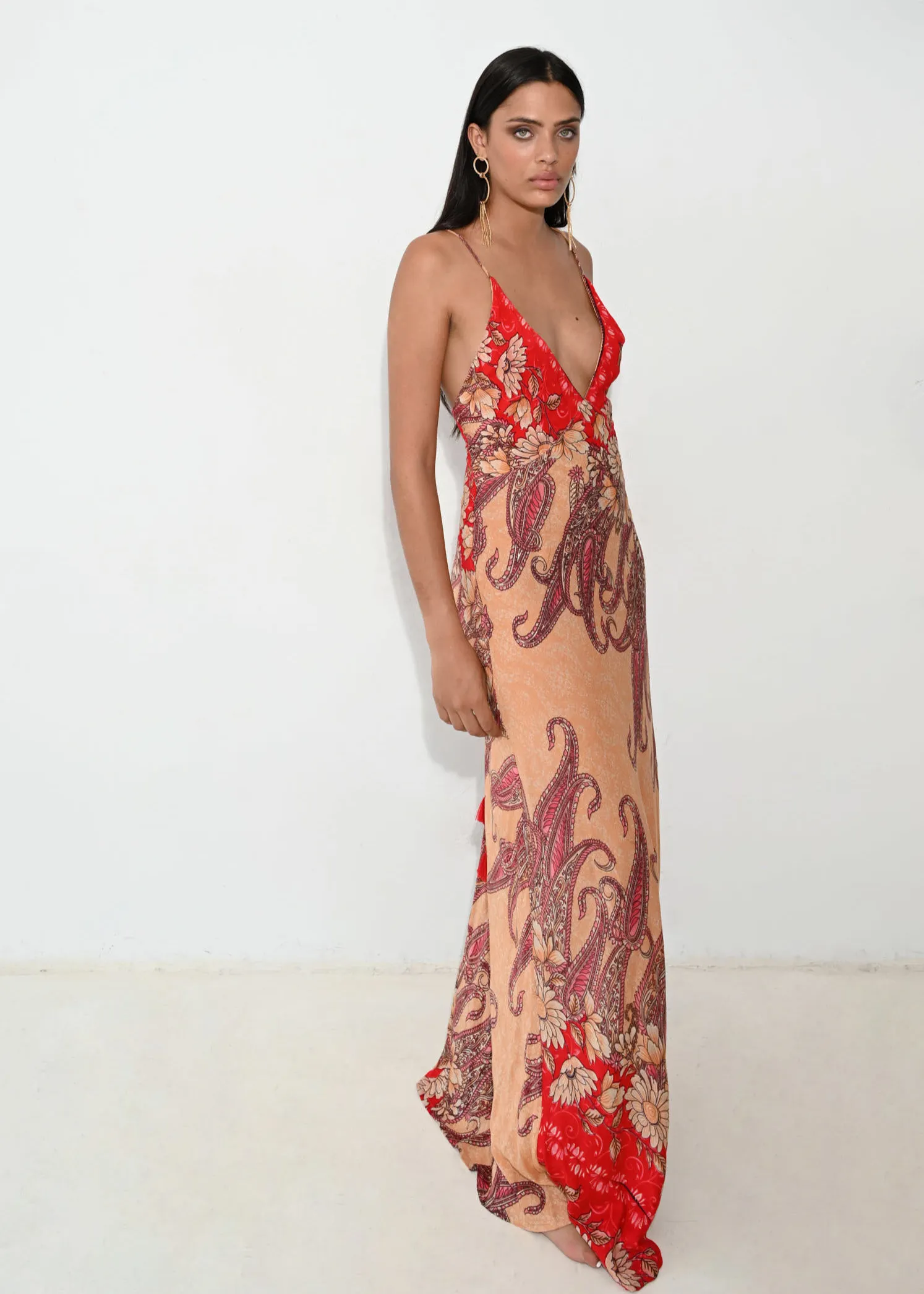 Vestido largo Parisian Naranja