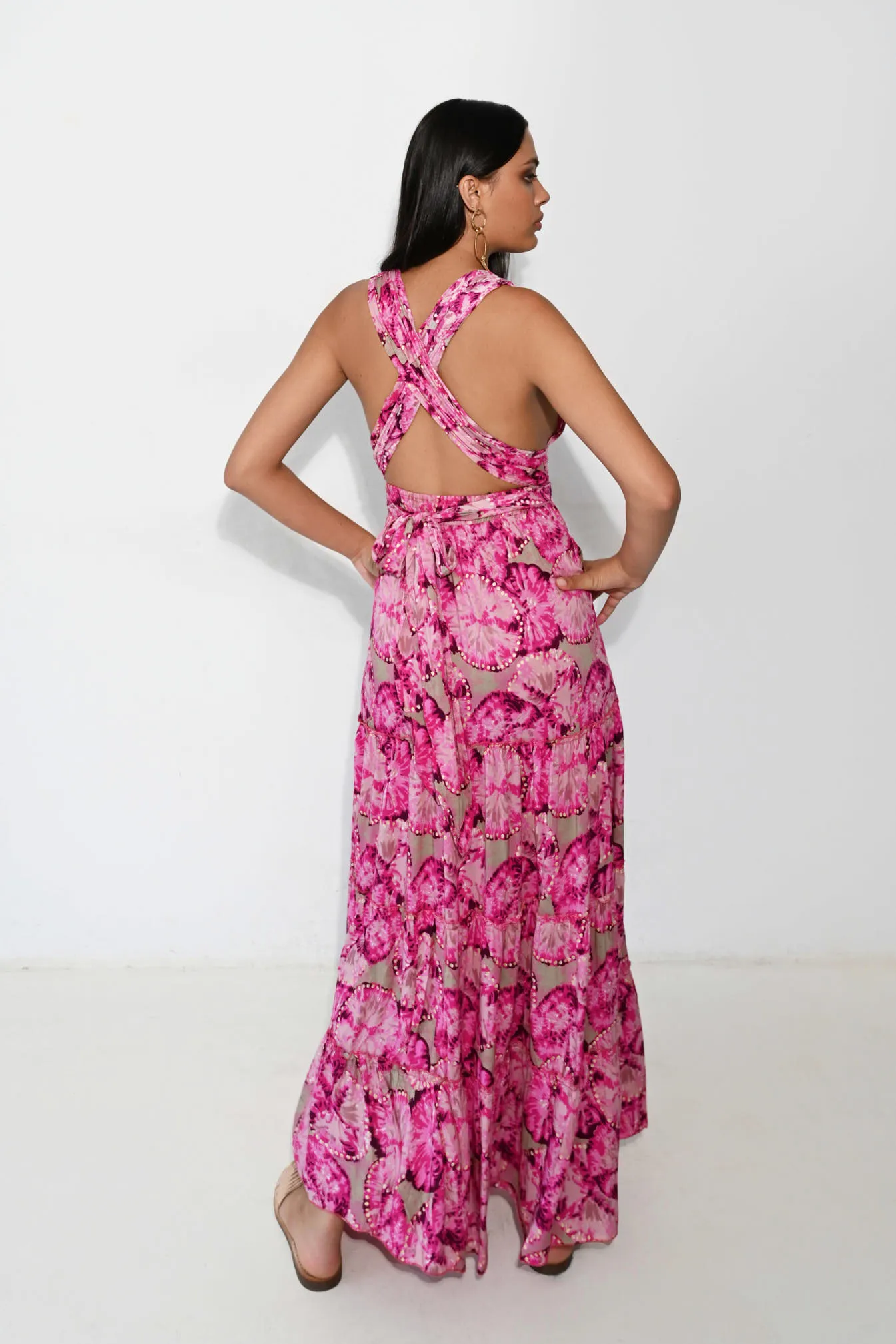 Vestido largo Rosa multifuncional