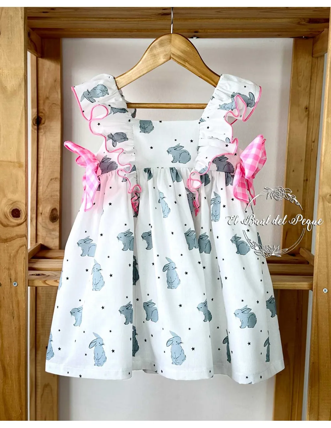 Vestido Mon Petit Bonbon Estampado Conejos