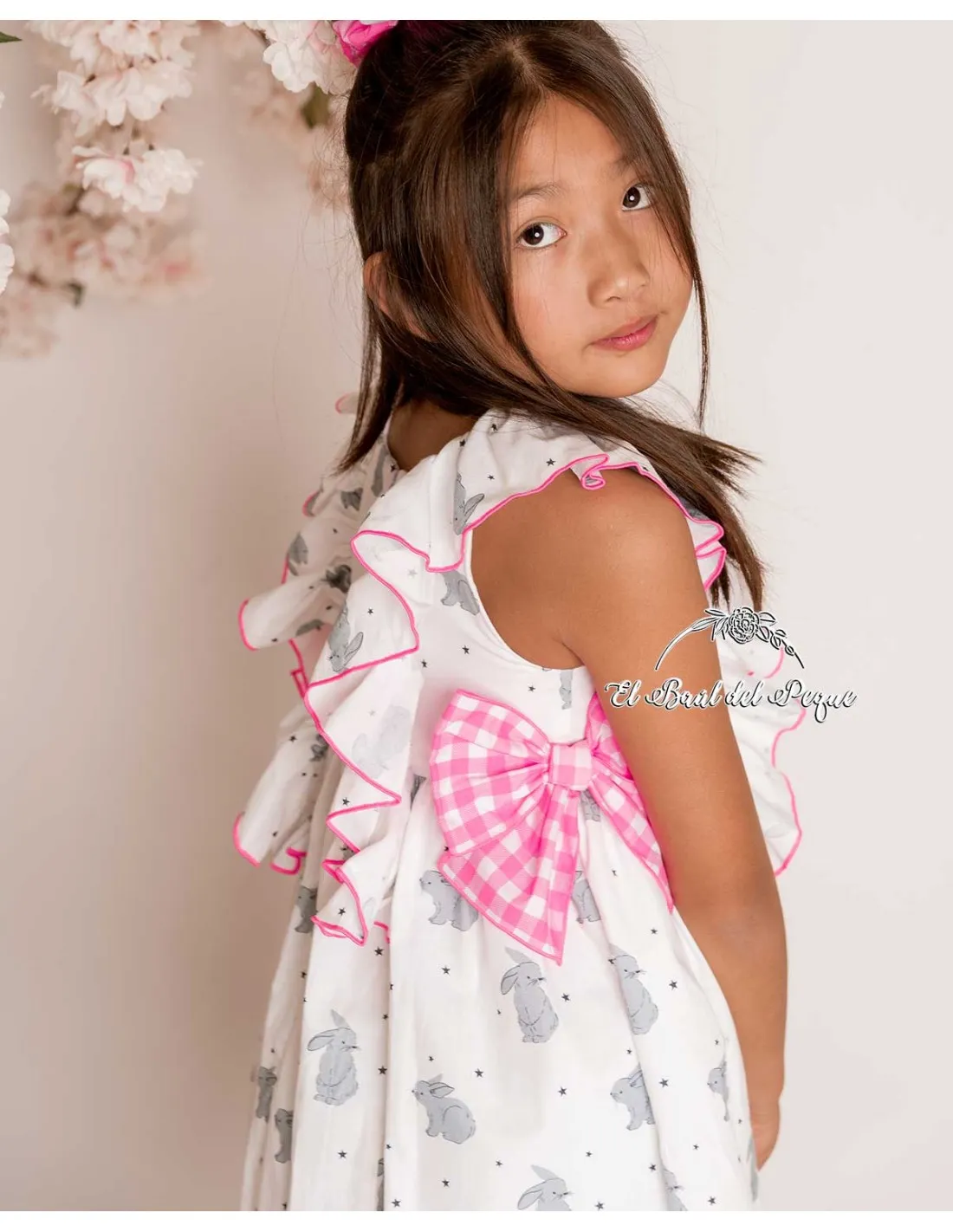 Vestido Mon Petit Bonbon Estampado Conejos